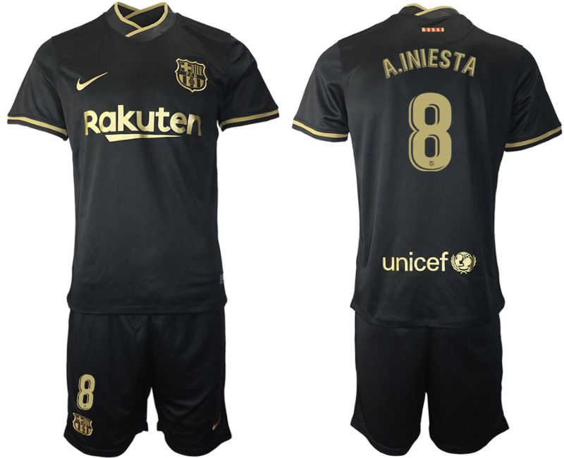 Men 2020-2021 club Barcelona away #8 black Soccer Jerseys->barcelona jersey->Soccer Club Jersey